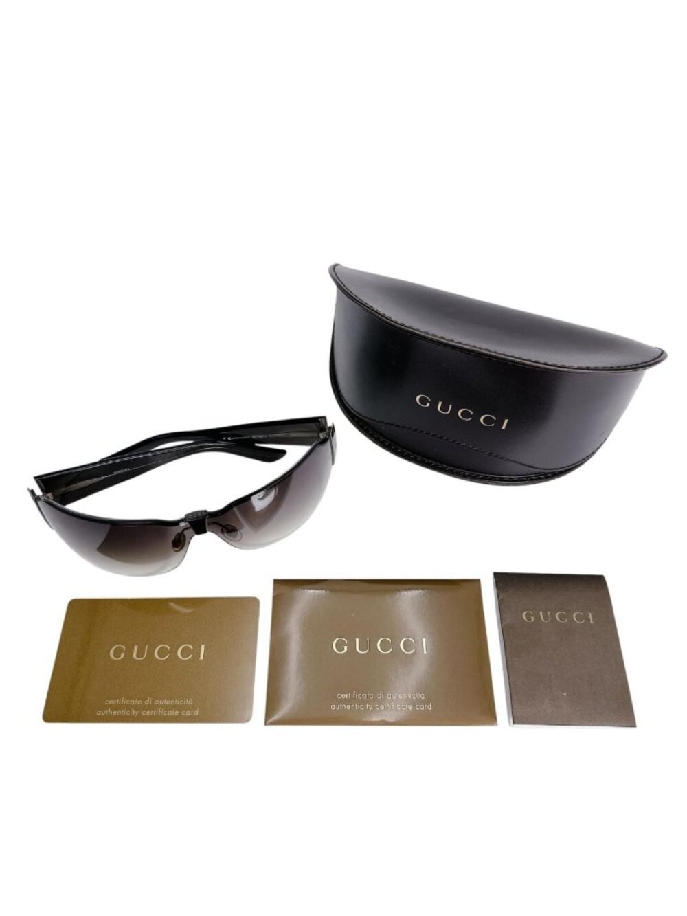 Gucci GG S Gradient Lens Sunglasses Black Eyewear